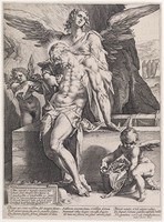 KG 02393
<br/>
Lichaam Christus met drie engelen
<br/>
<em>Goltzius, Hendrick (1558-1617)</em>